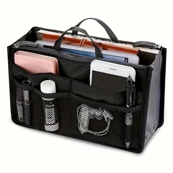 🆕Bag Organizer Insert, Makeup/Travel Storage w/refillable Travel Perfume Bottle - Picture 3 of 17